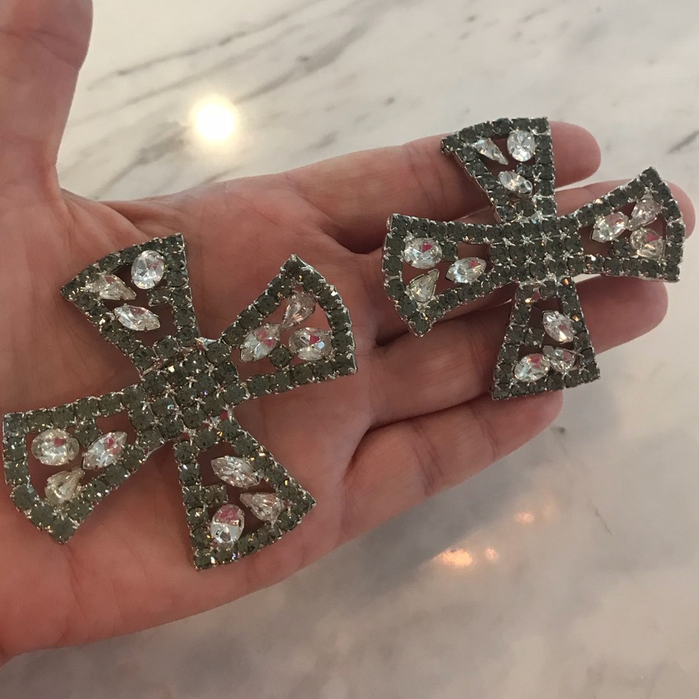 Rhinestone Maltese Crosses